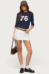 Seventy Six Three-Quarter Sleeve T Shirt