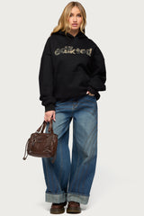 Camo Cutie Edikted Oversized Hoodie