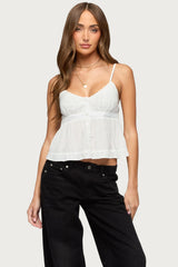 Halsey Ruffle Tank Top