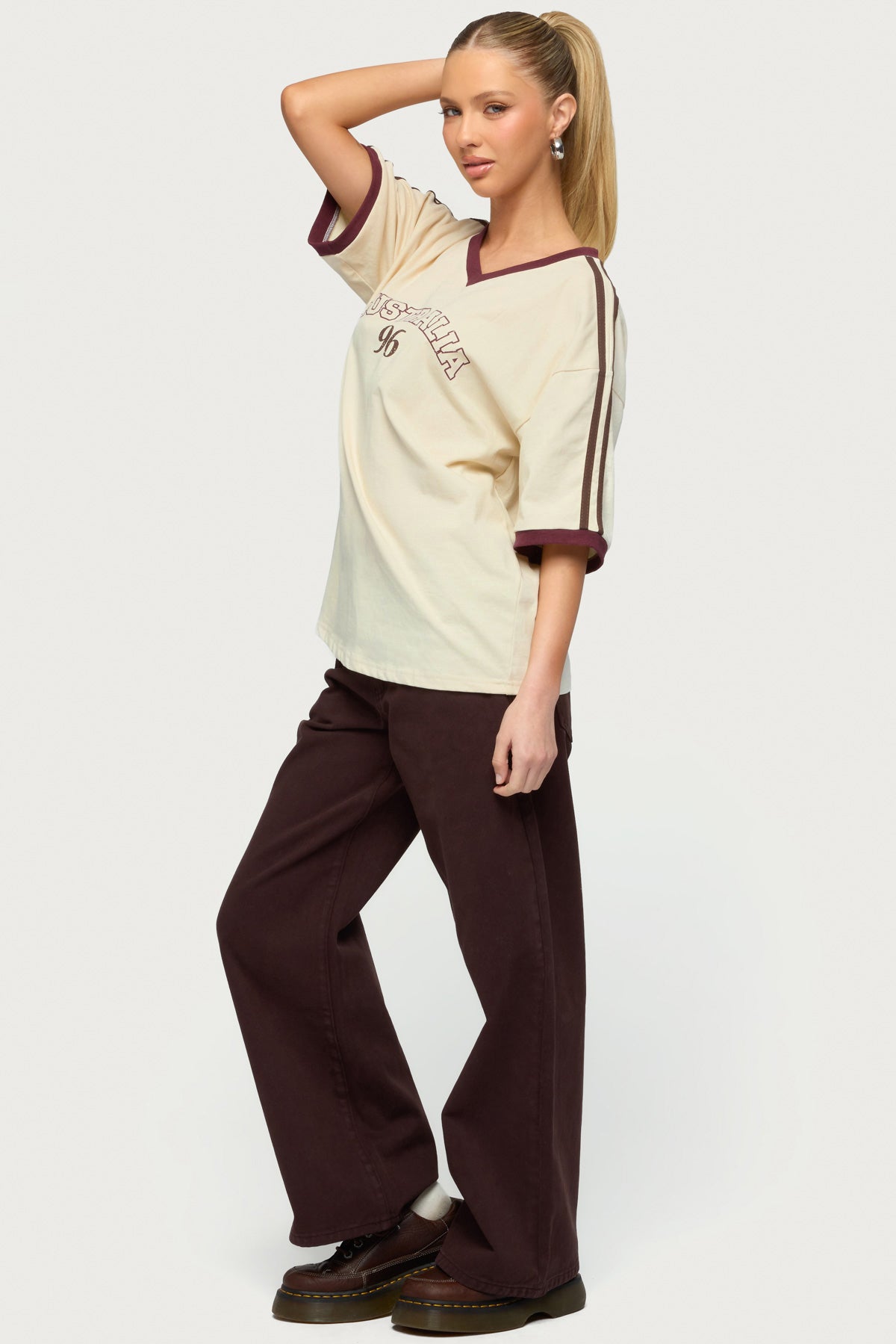 Australia 96 Contrast Oversized T Shirt