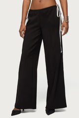 Mikah Dotted Ribbon Wide Leg Trousers