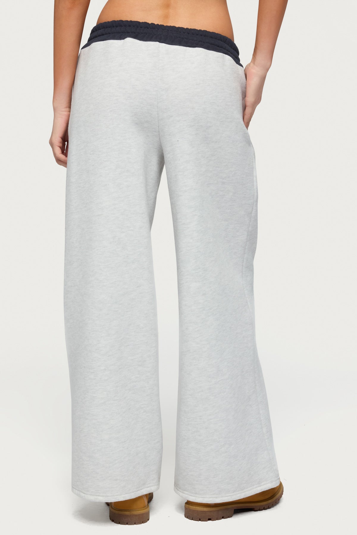 Petite Edikted Contrast Embroidered Joggers
