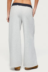 Petite Edikted Contrast Embroidered Joggers