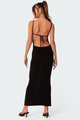 Clea Open Back Maxi Dress