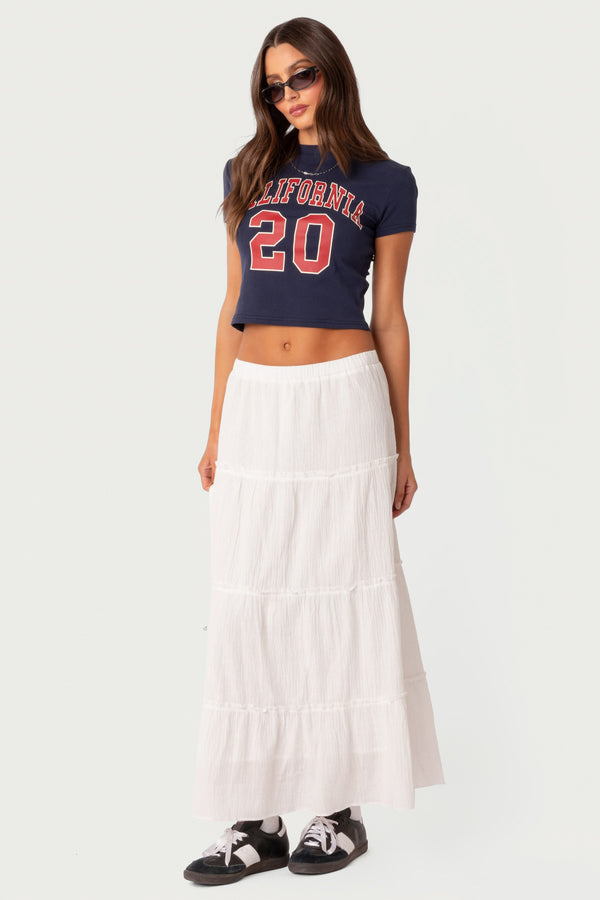 Charlotte Tiered Maxi Skirt view 1