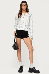 Shea Polka Dot Knitted Cardigan