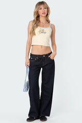 Petite Raelynn Washed Low Rise Baggy Jeans