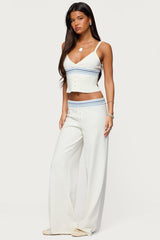 Miya Stripey Knit Trousers