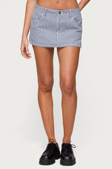 Liliane Striped Mini Skort