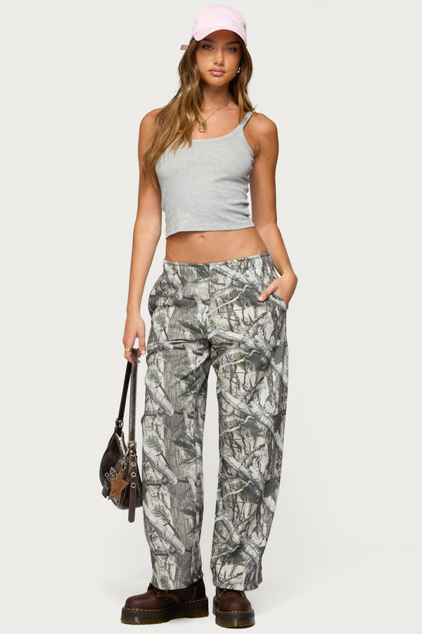Camo Straight Leg Joggers view 1