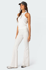 Naomi Foldover Flared Leggings