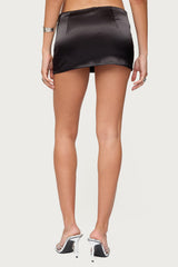Marinda Satin Effect Mini Skort