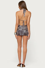 Malisha Iridescent Printed Mini Dress