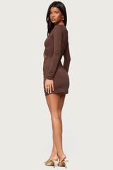 Nia Cutout Pendant Mini Dress