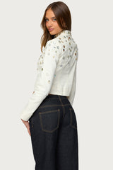 Elira Iridescent Fitted Jacket