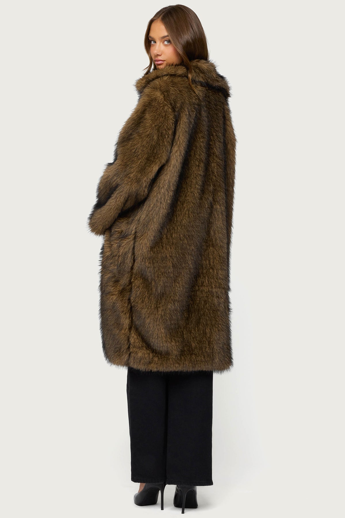 Saphira Oversized Faux Fur Maxi Coat
