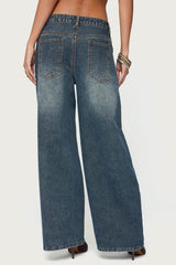 Santi Low Rise Baggy Jeans