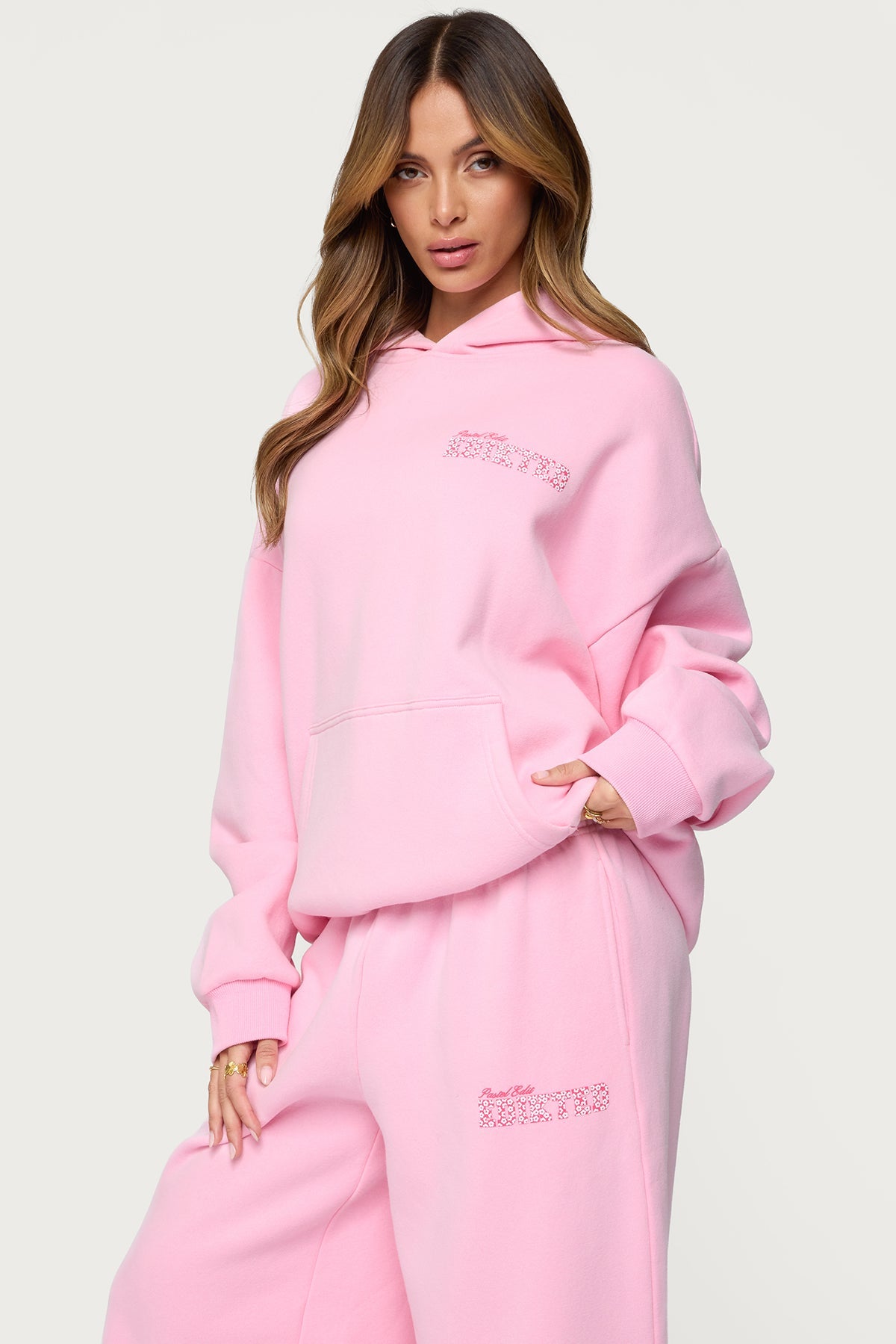 Pastel Edit Edikted Oversized Hoodie