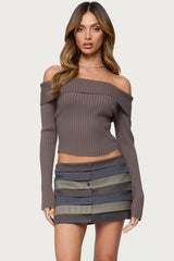 Lauren Knit Fold Over Top