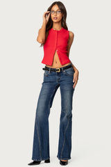 Basel Button Up Tank Top