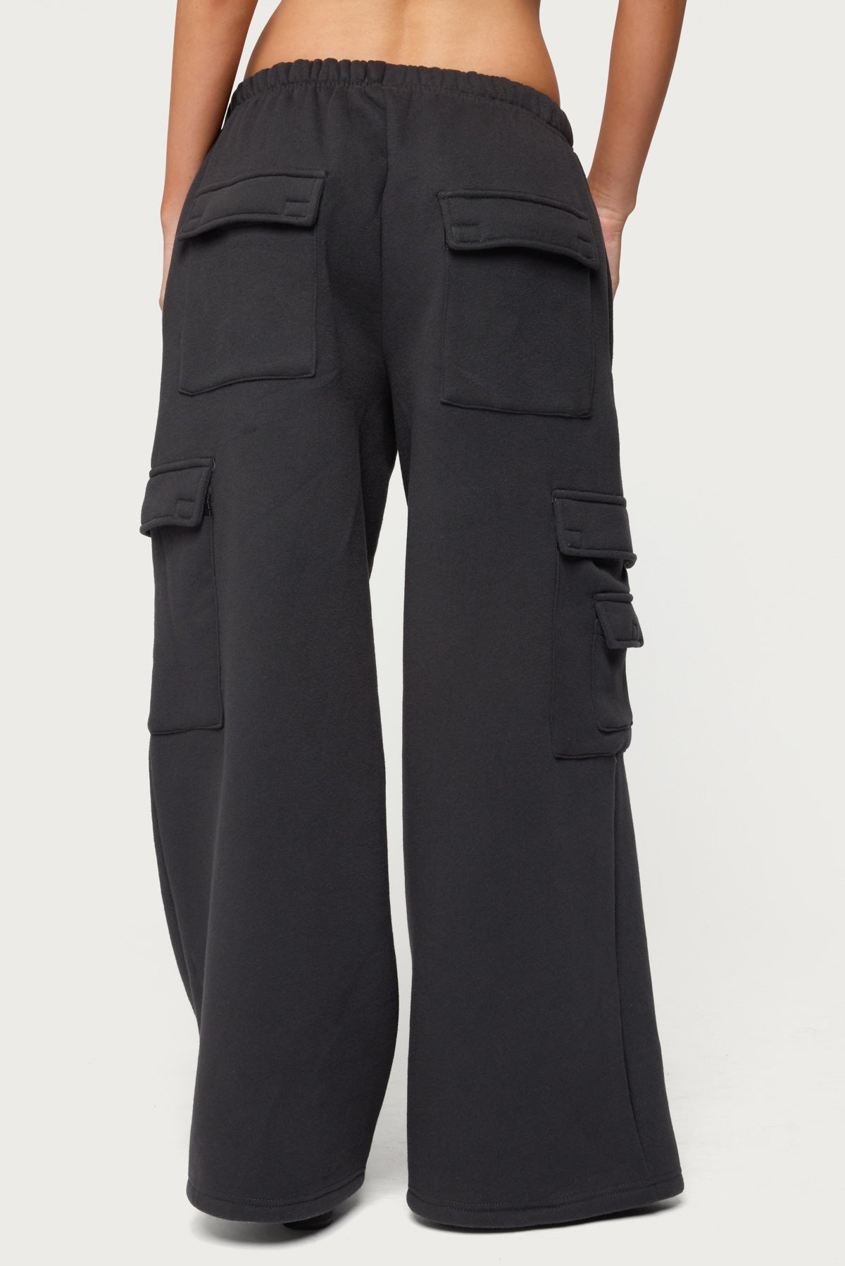 Petite Wide Leg Cargo Joggers
