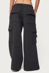 Petite Wide Leg Cargo Joggers