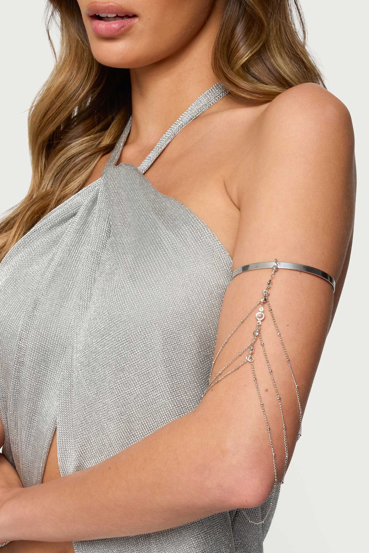 Festival Rhinestone Chain Arm Cuff