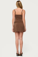 Zurie Lacey Drop Waist Mini Dress