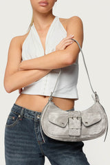 Washed Buckle Bag