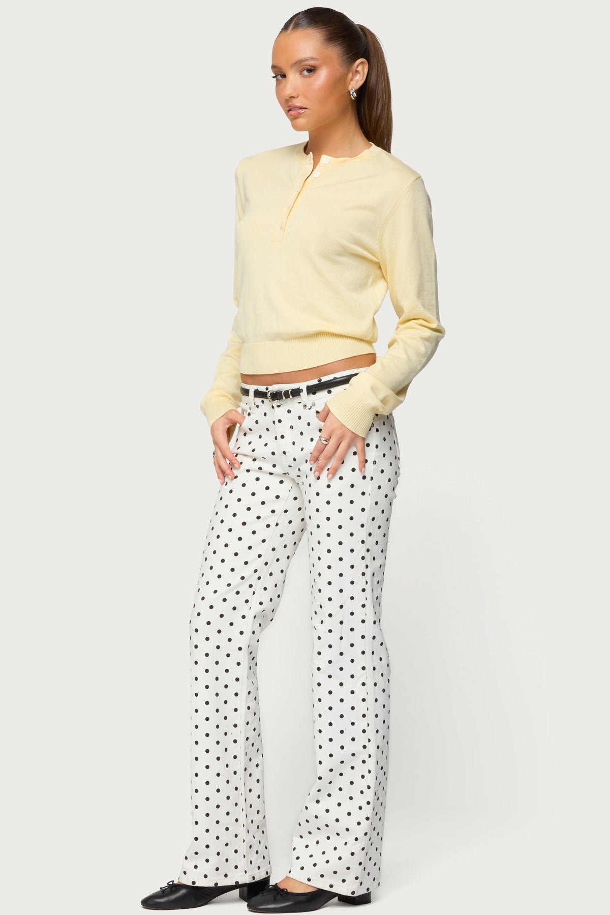 Yolana Henley Light Knit Jumper