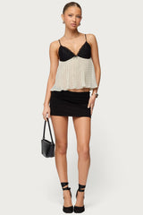 Rhian Lacey Pleated Babydoll Top