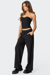 Aliza Pinstripe Trousers