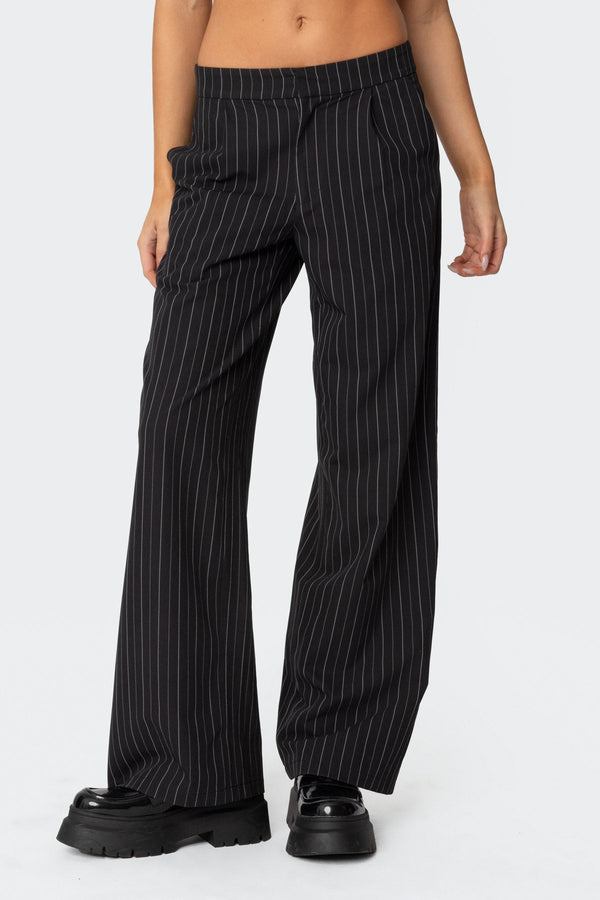Aliza Pinstripe Trousers