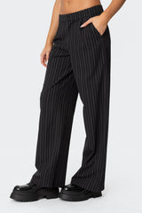 Aliza Pinstripe Trousers