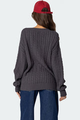 Francine Oversized V Neck Cardigan