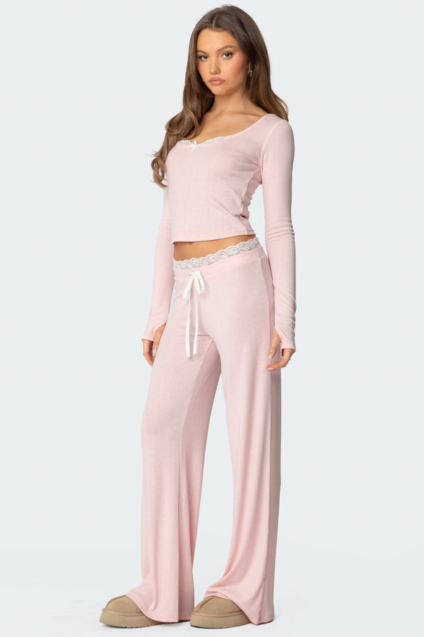 Peekaboo Lace Trousers