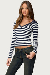 Solly Striped Long Sleeve T Shirt