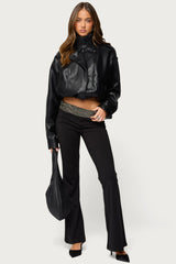 Maricela Sequin Bead Bootcut Trousers