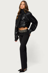 Maricela Sequin Bead Bootcut Trousers