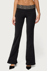 Maricela Sequin Bead Bootcut Trousers
