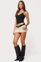 Holland Bead V Neck Tank Top