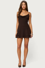 Josefina Drop Waist Chiffon Mini Dress