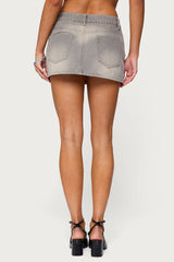 Chiara Denim Micro Skirt