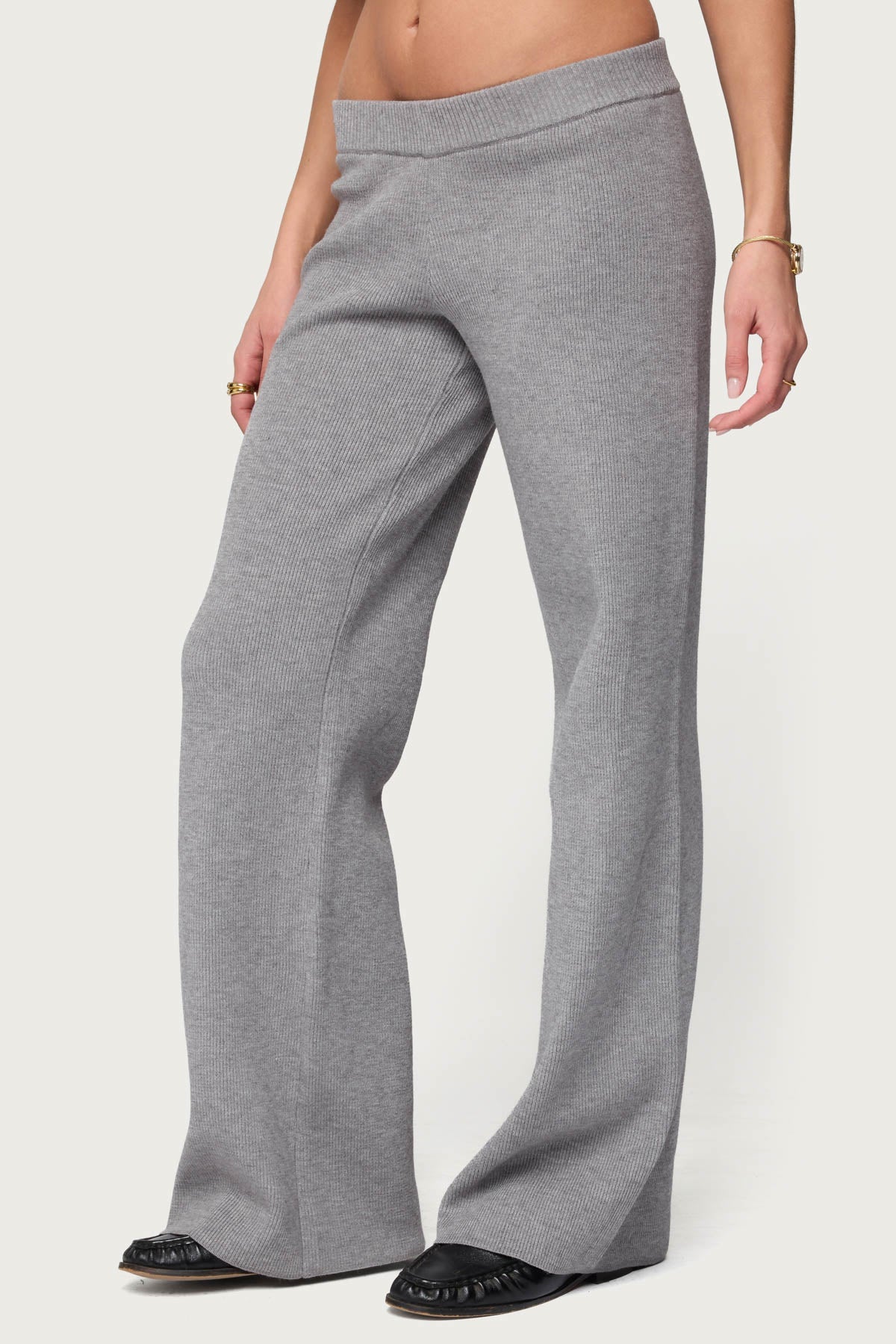 Lorie Wide Leg Knit Trousers