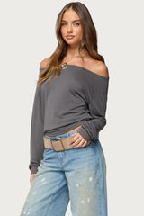 Nannie Off Shoulder Oversized Top