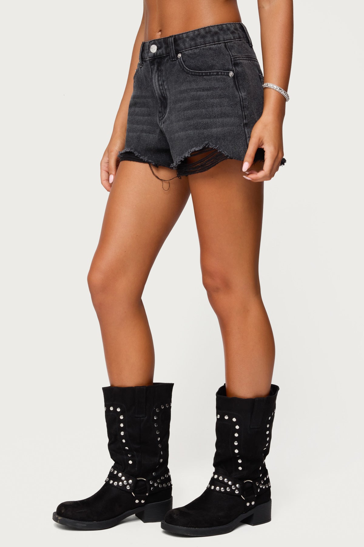 Fern Mid Rise Denim Shorts