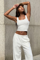 Linda Ribbed Scoop Neck Tank Top