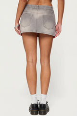 Chiara Denim Micro Skirt
