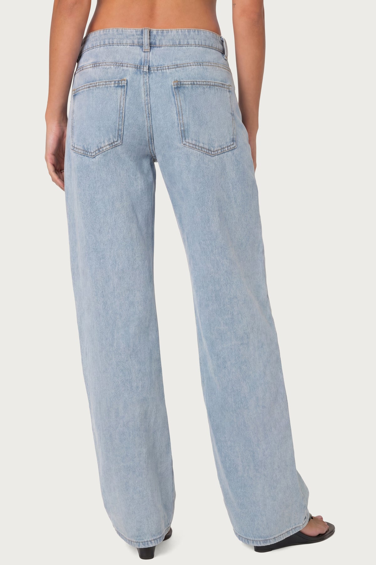 Raelynn Washed Low Rise Baggy Jeans