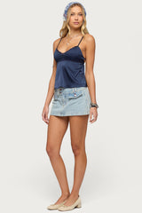 Rae Denim Mini Skort